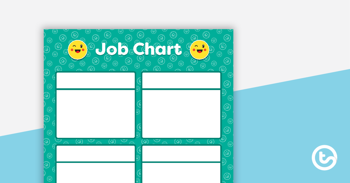 Preview image for Green Emoji - Job Chart - teaching resource