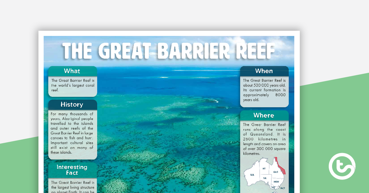 预览图像的大堡礁的海报——教学资源