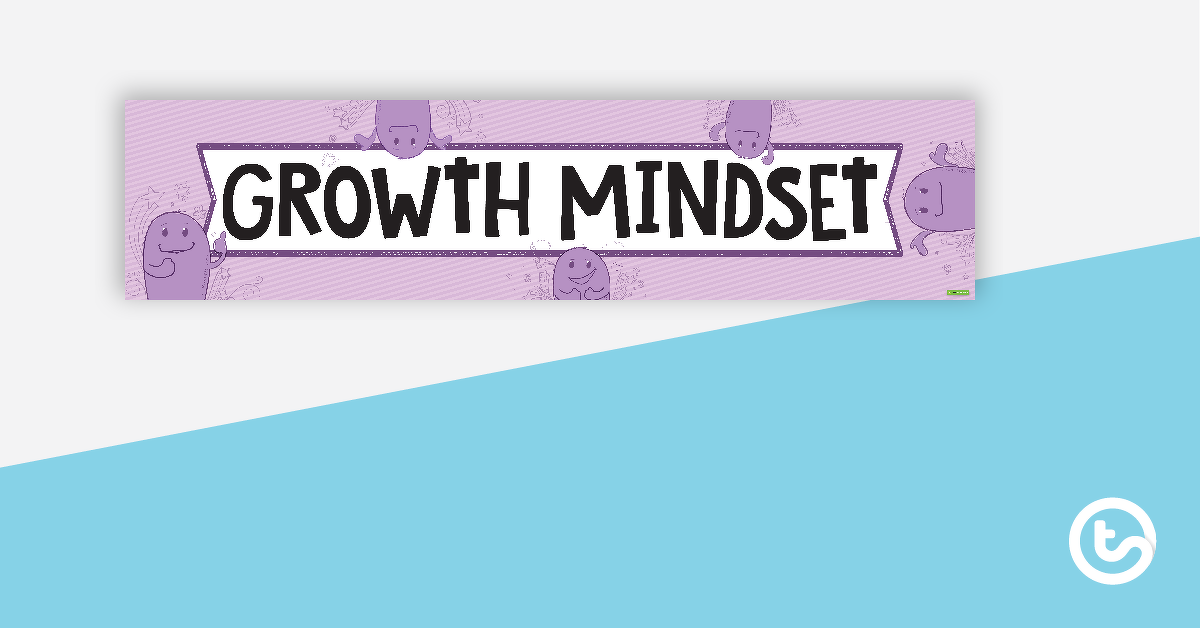 Preview image for Growth Mindset/Mindfulness/Wellbeing Display Banner - teaching resource