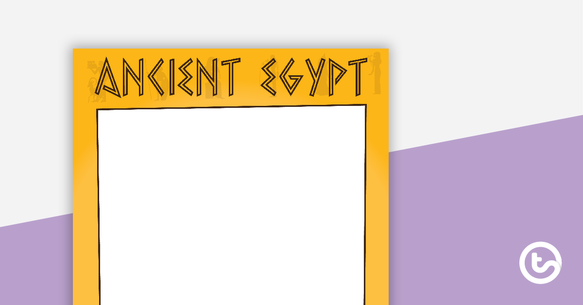Preview image for Ancient Egypt Page Border - teaching resource