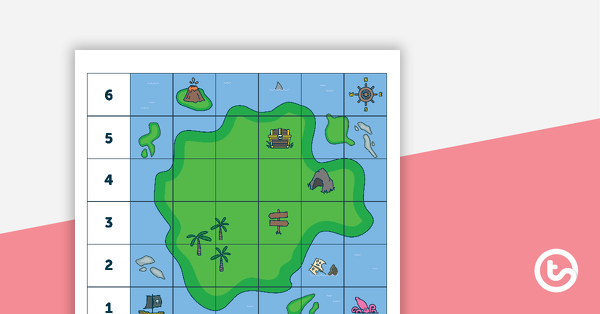 Preview image for Treasure Map Coding Robot Mat - teaching resource