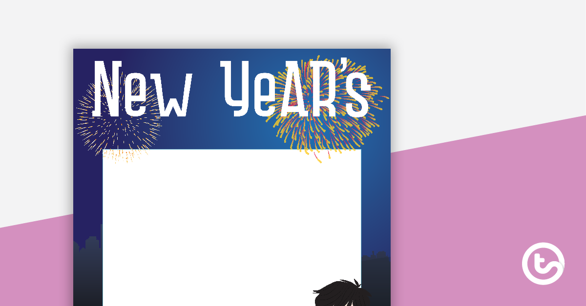 公关eview image for New Year's Page Border - teaching resource