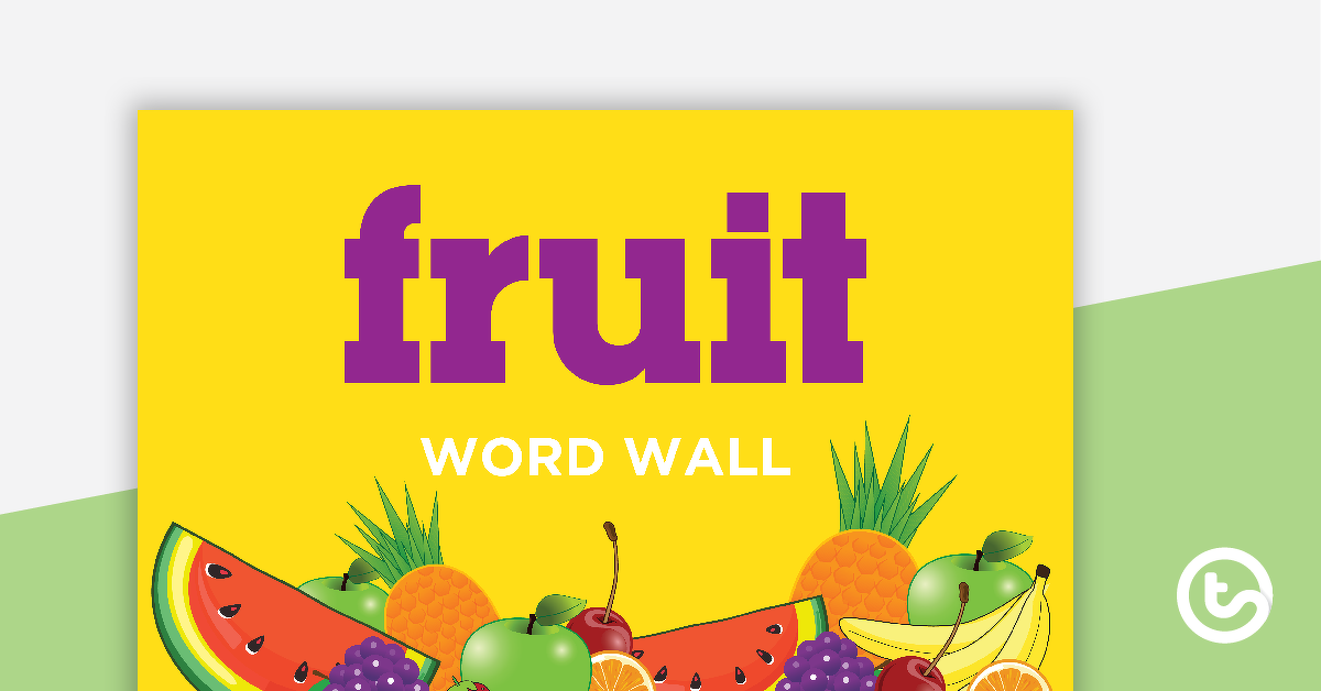 预览图片墙水果单词的词汇——教学资源