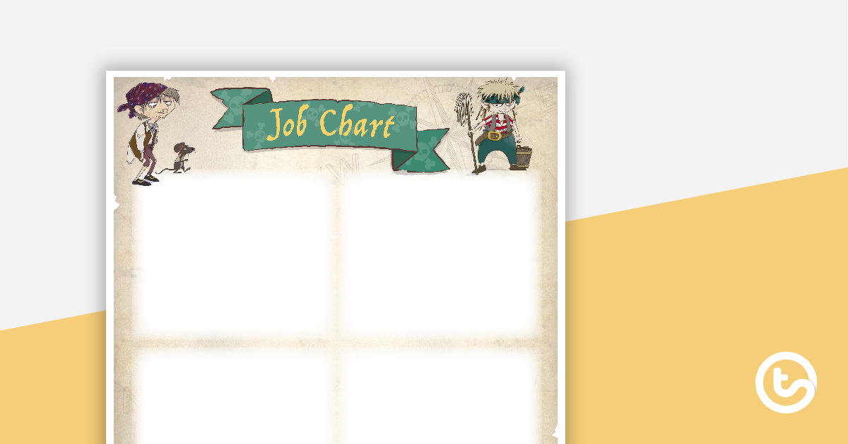 Preview image for Pirates - Job Chart - teaching resource
