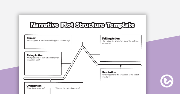 Thumbnail of Narrative Plot Structure Template - teaching resource