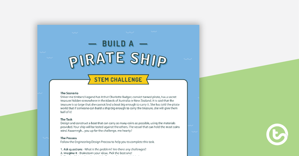 Thumbnail of Build a Pirate Ship STEM Challenge - Upper Years - teaching resource