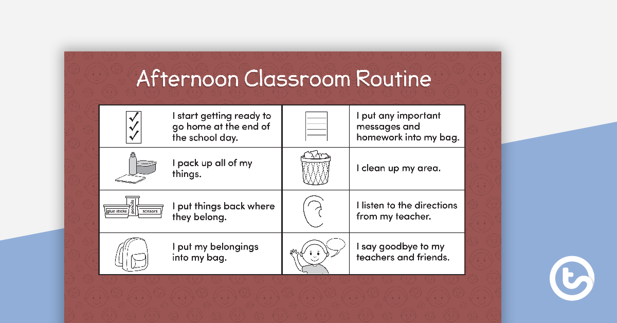 Preview image for Social Stories - Afternoon Classroom Routine - teaching resource
