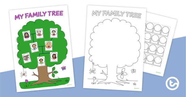 预览图像建立一个家庭树-模板-教学资源
