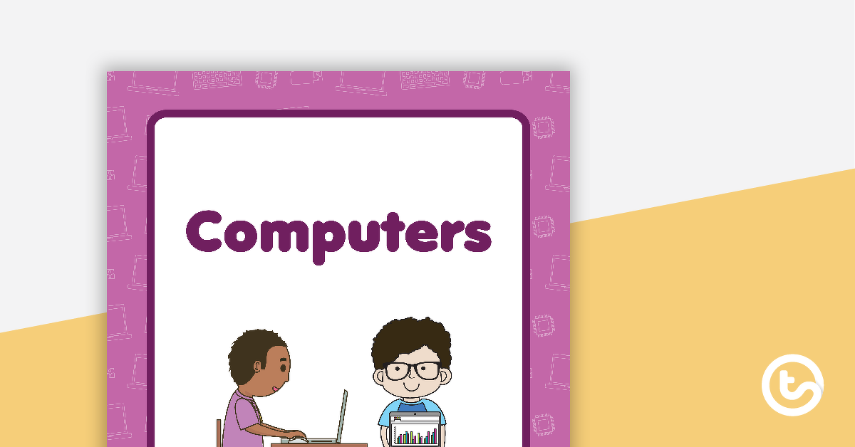 预览图像计算机书的封面——版本1——教学资源