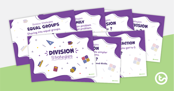 Preview image for Division Strategies Posters - teaching resource