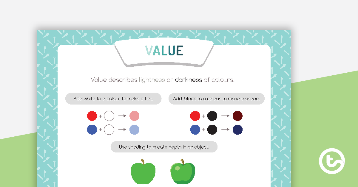 Preview image for Value Art Element Poster - teaching resource