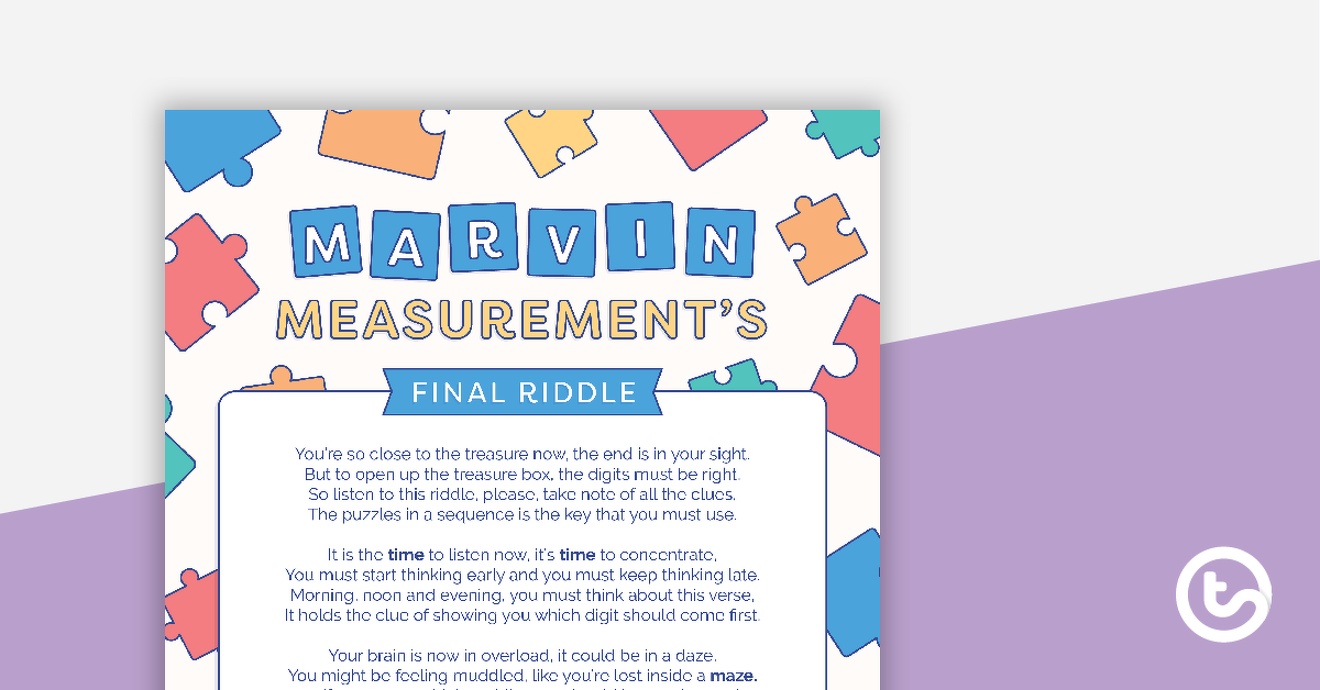 Preview image for Marvin Measurement's Treasure Box - Whole Class Game - teaching resource