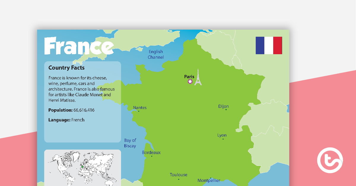 Preview image for France Country Profile Poster - teaching resource