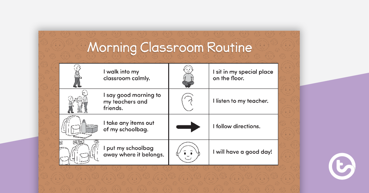 Preview image for Social Stories - Morning Classroom Routine - teaching resource