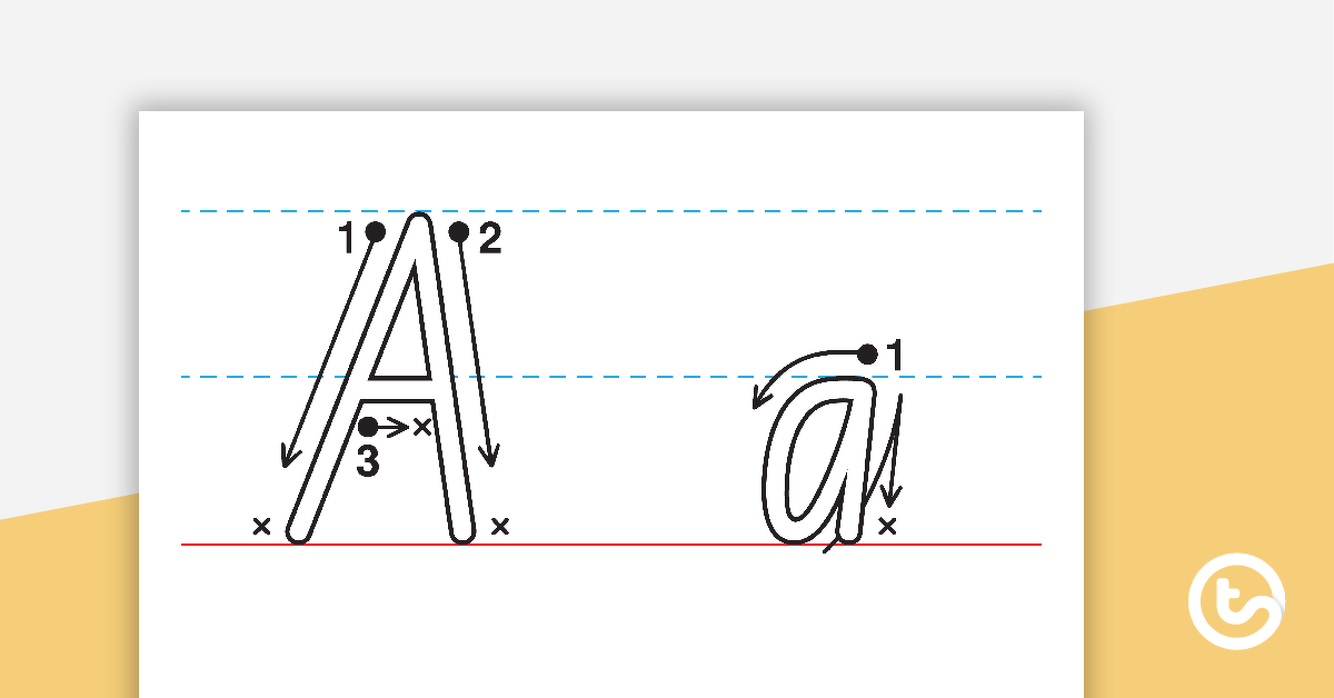 school font tracing alphabet with arrows teach starter