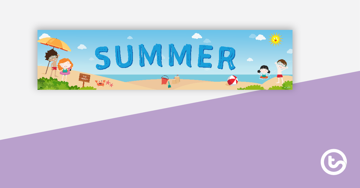 Preview image for Summer Display Banner - teaching resource