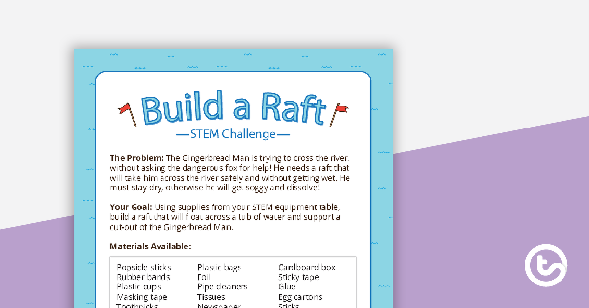 Preview image for STEM Investigation - Build A Raft - teaching resource