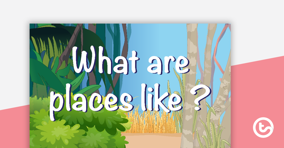 Preview image for What Places Are Like - Geography Word Wall Vocabulary - teaching resource
