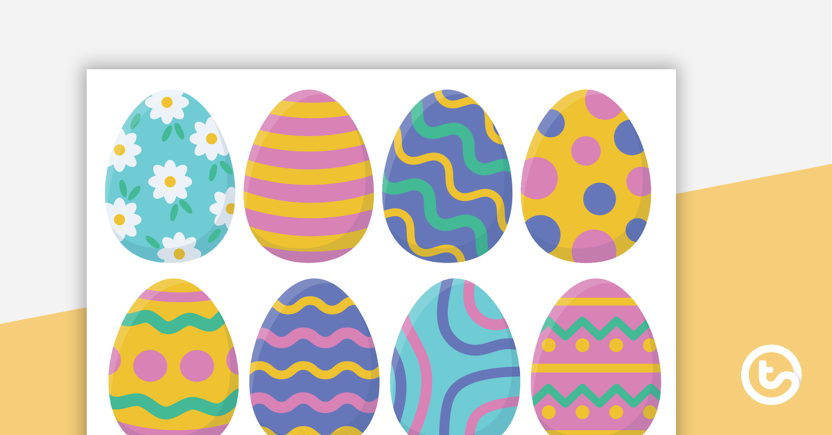 为复活节彩蛋装饰的预览图像-教学资源