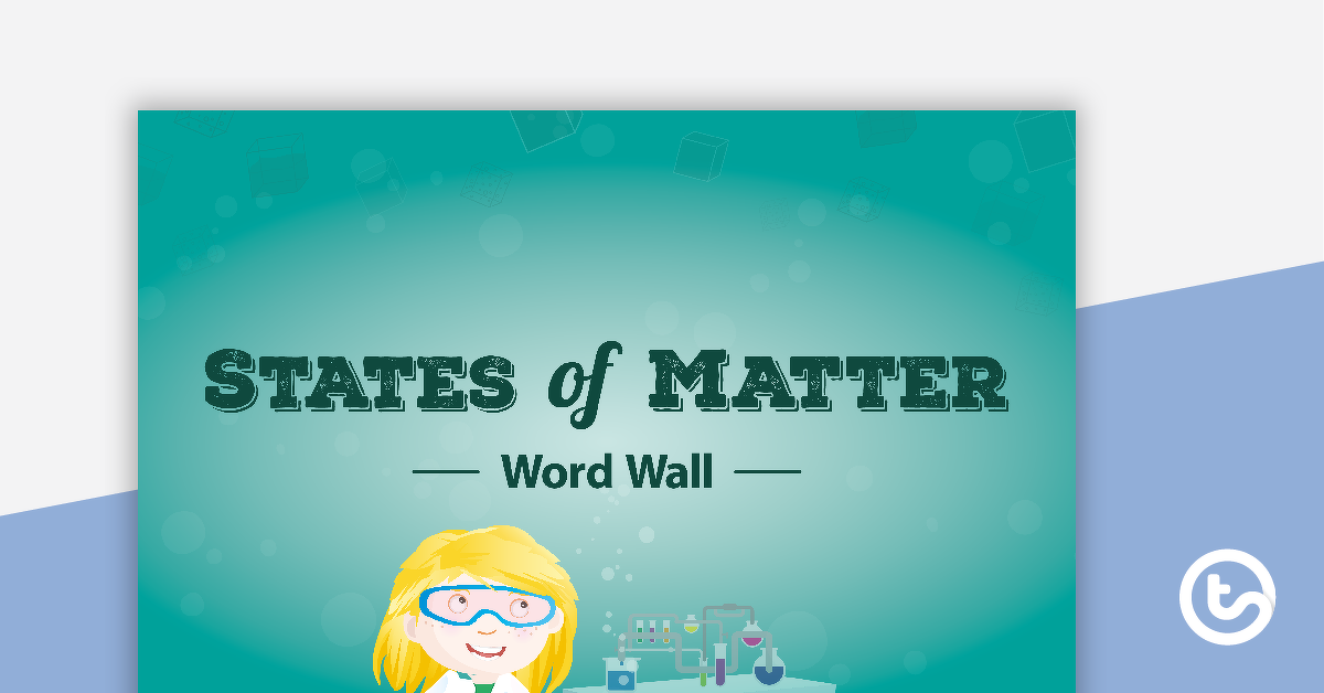 Preview image for States of Matter Word Wall Vocabulary - teaching resource