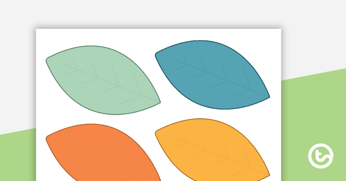 Preview image for Gratitude Tree Leaves Template - teaching resource