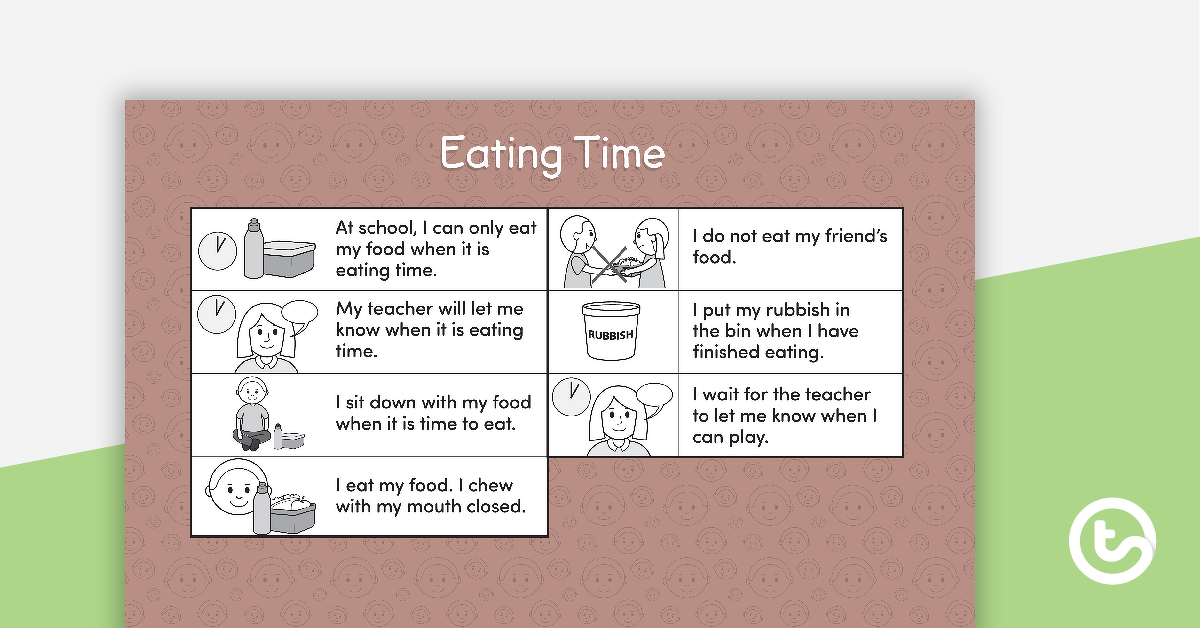Preview image for Social Stories - Eating Time - teaching resource