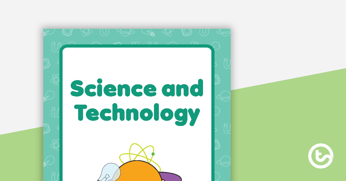 预览图像科学技术书的封面——版本2——教学资源