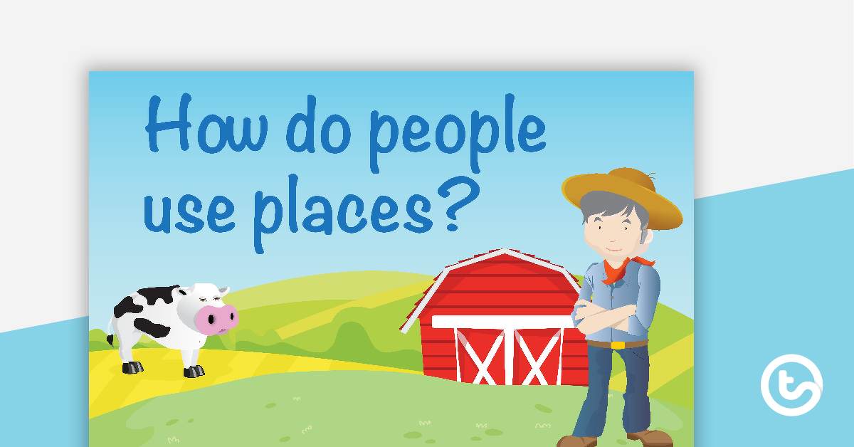 Preview image for How People Use Places - Geography Word Wall Vocabulary - teaching resource