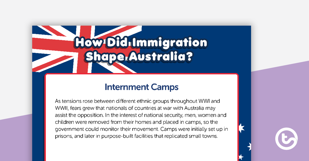Preview image for Australian Immigration Posters - teaching resource