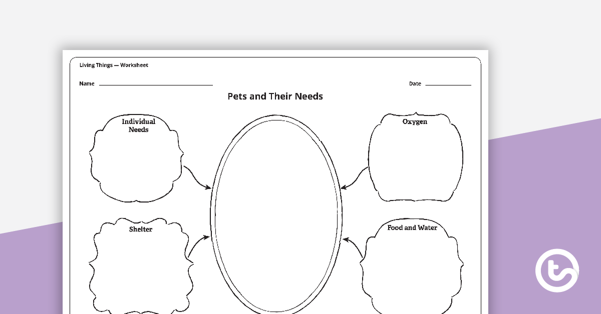 Preview image for Pets and Their Needs - Worksheet - teaching resource