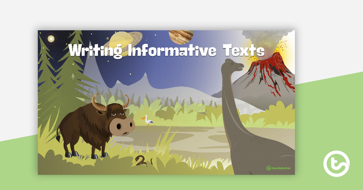 Preview image for Writing Informative Texts PowerPoint - teaching resource