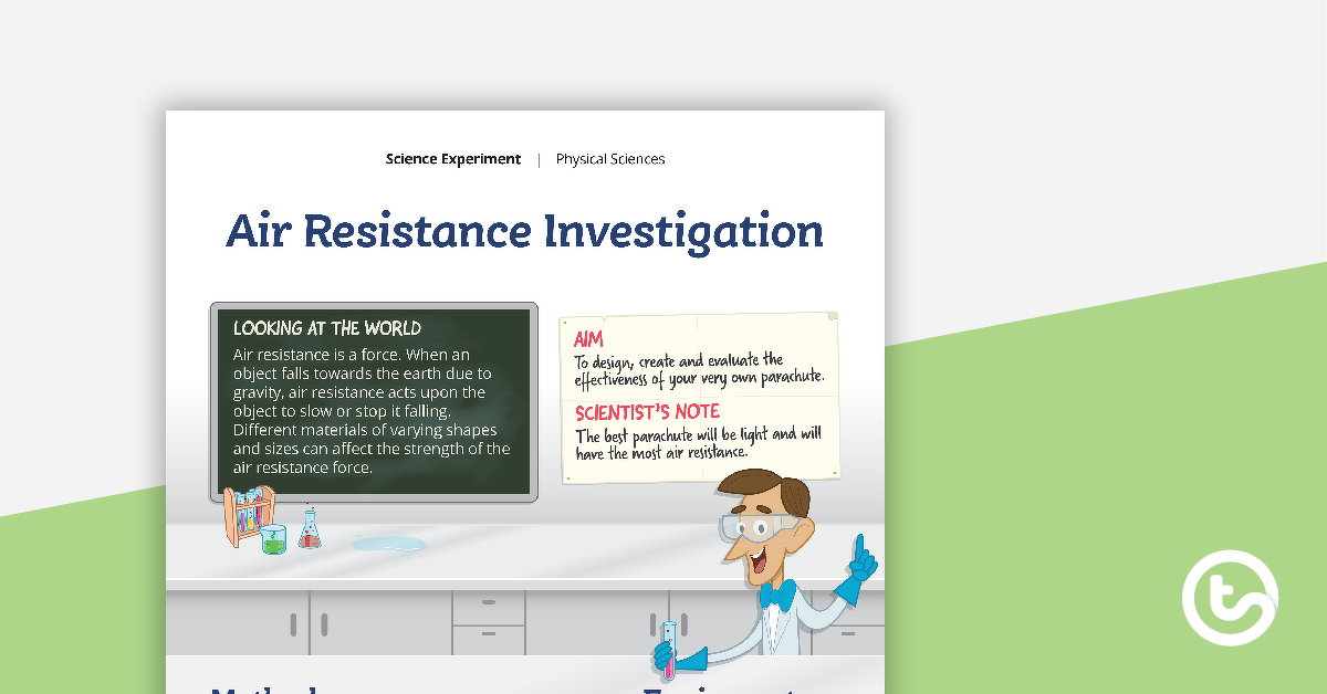 Preview image for Air Resistance Investigation - teaching resource