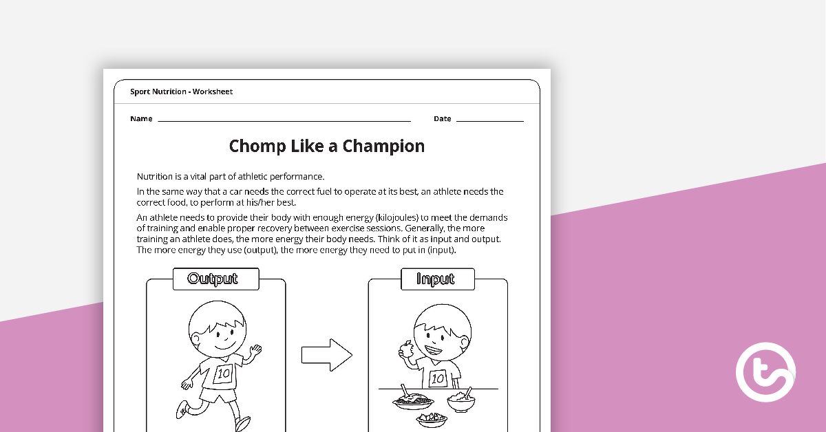 预览图像Chomp像一个冠军-工作表-教学资源