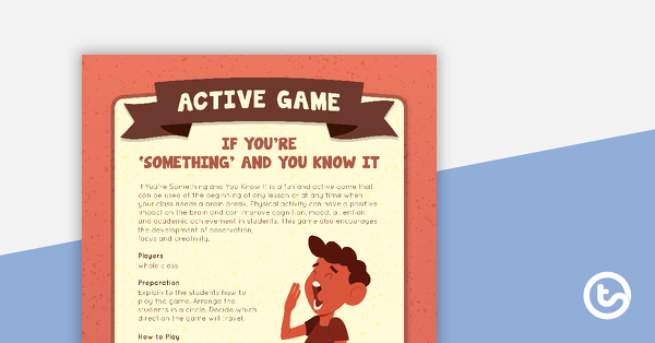 Preview image for If You're Something and You Know It Active Game - teaching resource