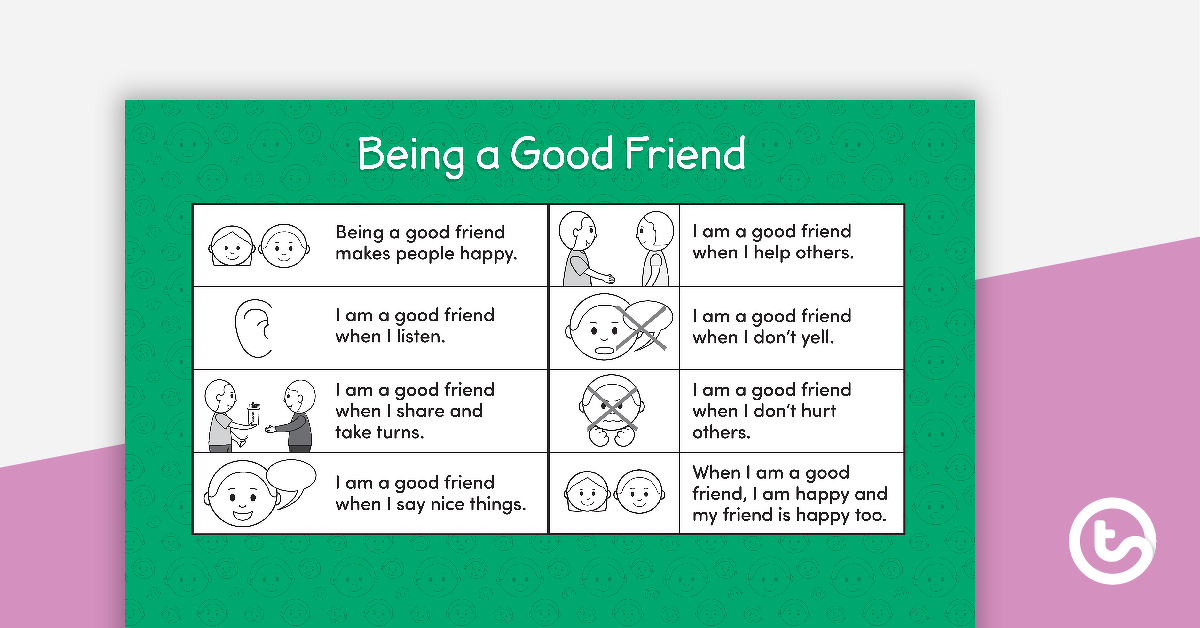 Preview image for Social Stories - Being a Good Friend - teaching resource
