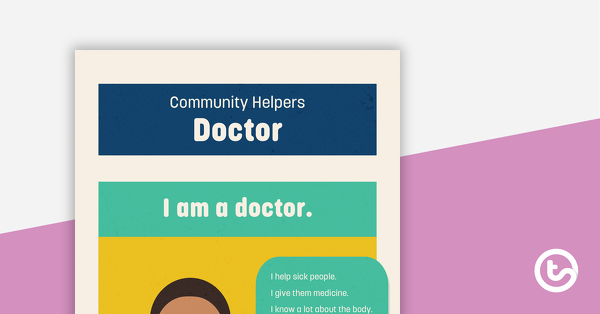 社区助手的预览图像：医生 - 理解工作表 - 教学资源