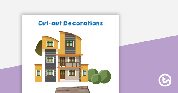 Thumbnail of Past and Present - Cut-out Decorations - teaching resource