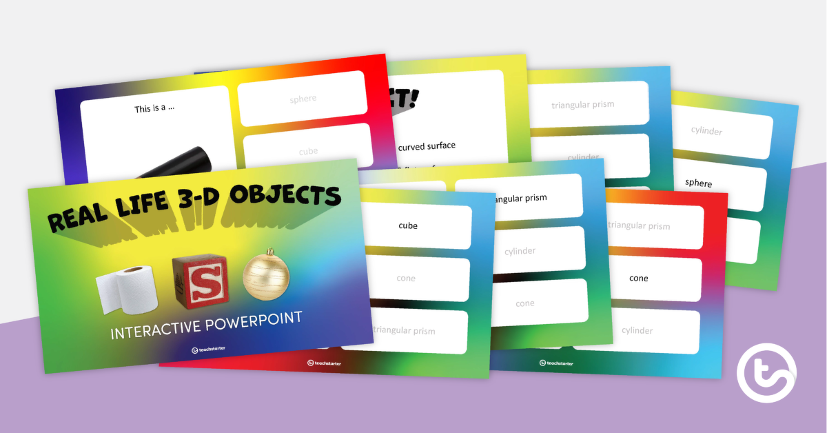 Preview image for Real Life 3-D Objects – Interactive PowerPoint - teaching resource