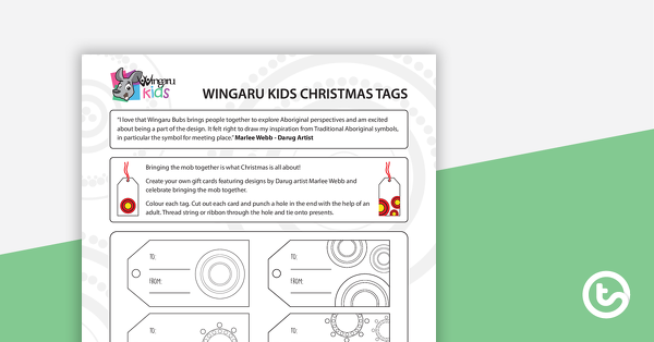 Preview image for Christmas Gift Tags - Aboriginal - teaching resource