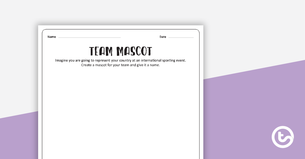 Preview image for Team Mascot - Activity - teaching resource