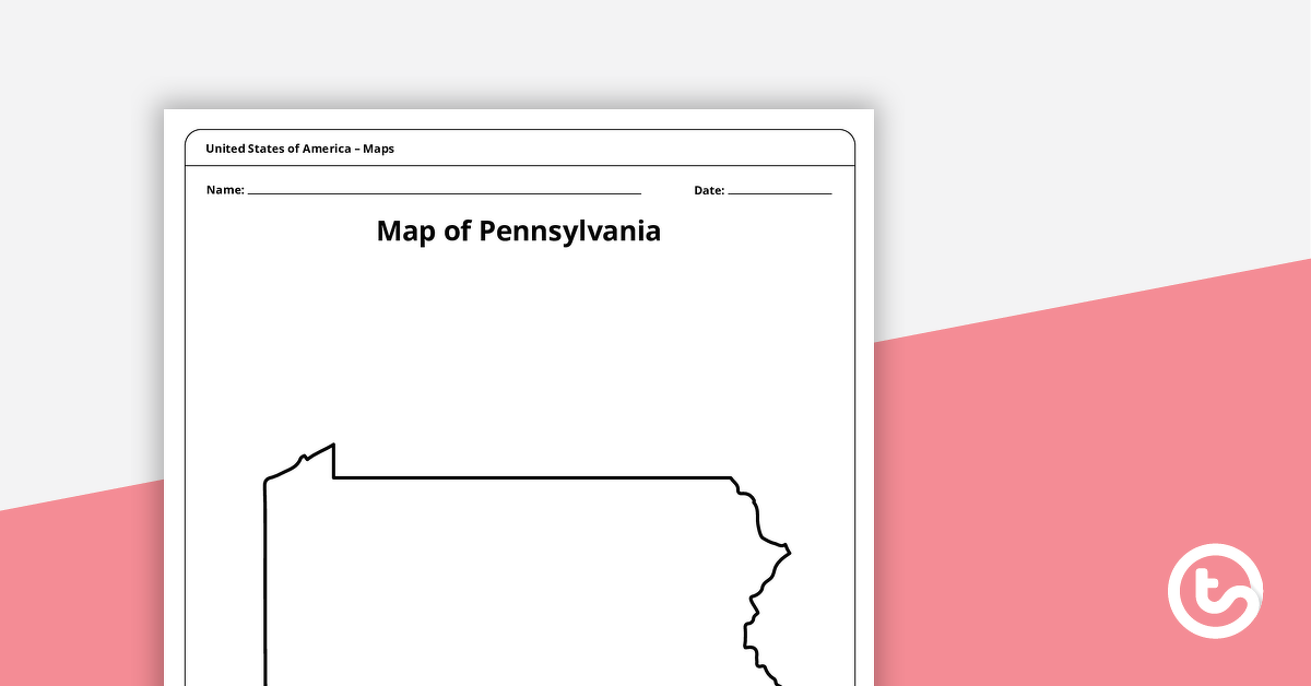为宾夕法尼亚模板的地图预览图像-教学资源