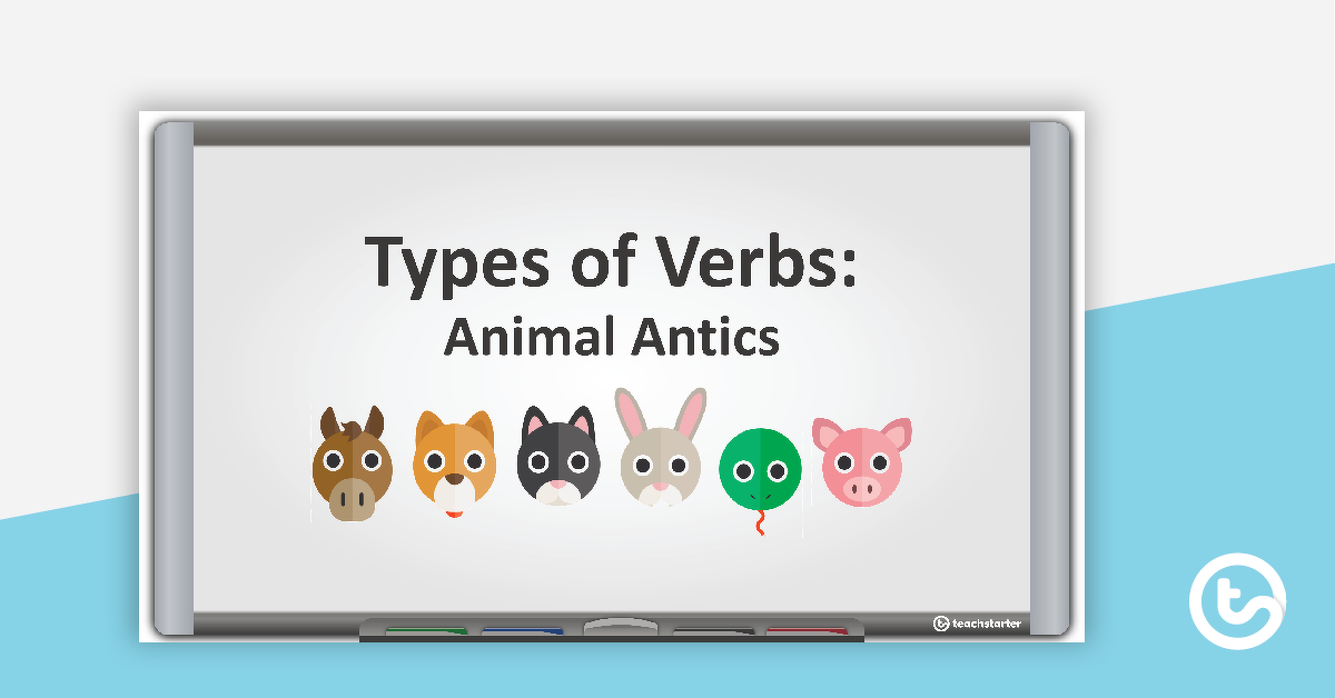 types of verbs powerpoint presentation teach starter