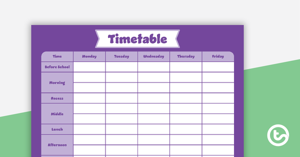 纯紫色的缩略图-时间表规划师教学资源
