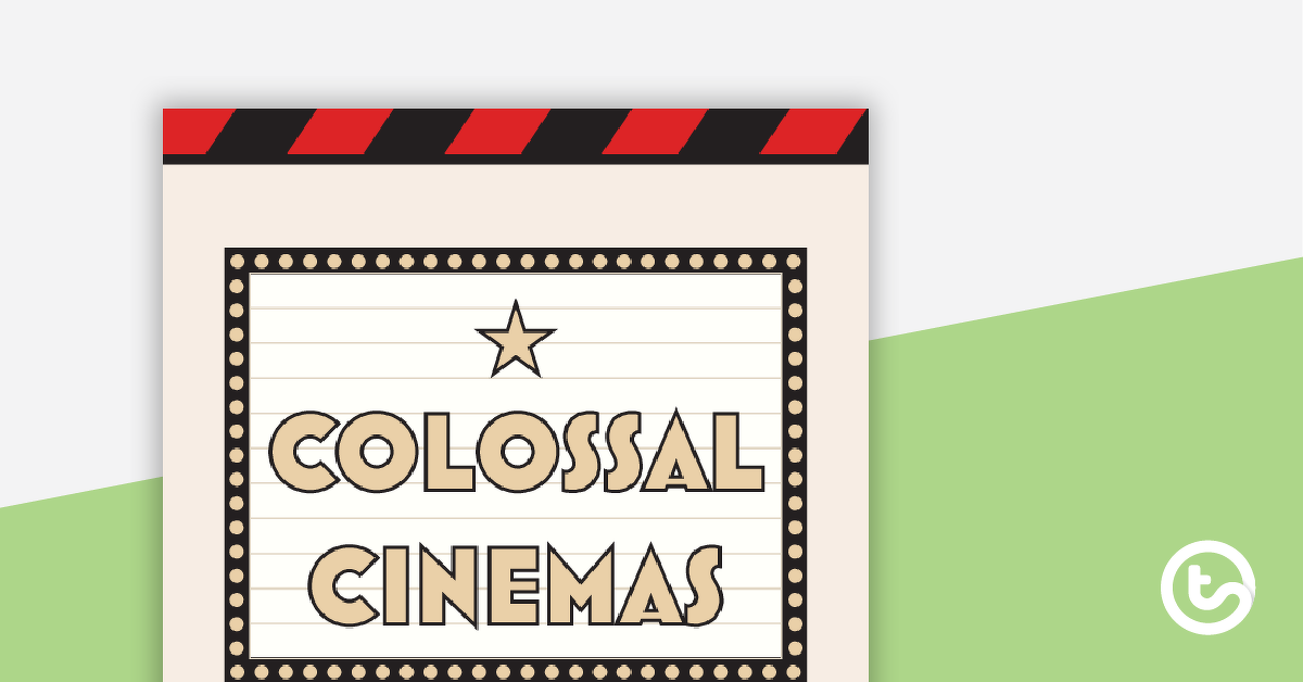 Preview image for Colossal Cinemas: Movie Merch Mayhem – Project - teaching resource