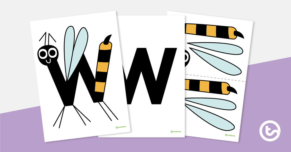 预览图像信工艺活动vity - ‘W’ is For Wasp - teaching resource