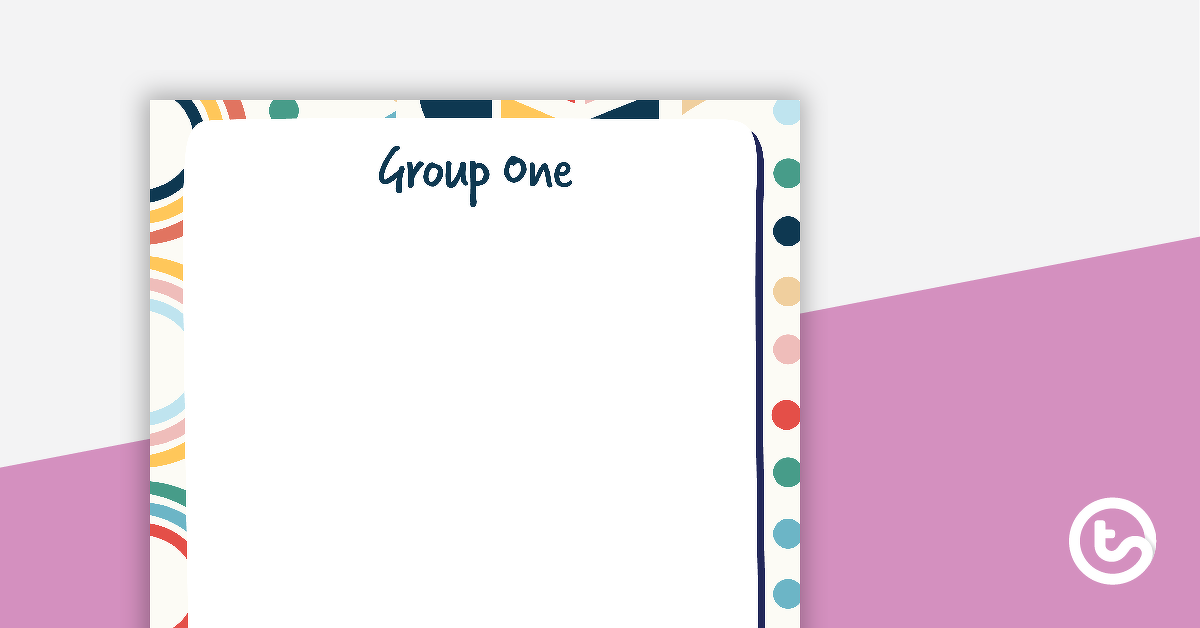 Preview image for Geometric Boho - Grouping Posters - teaching resource