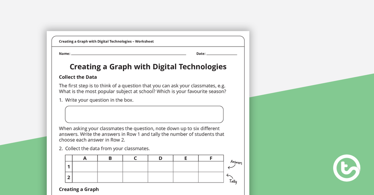 预览图像创建一个图表使用数字技术——教学资源