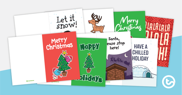 Preview image for Assorted Christmas Cards - teaching resource