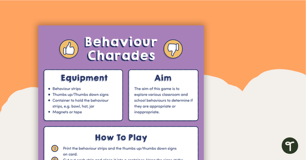 Preview image for Behaviour Charades - teaching resource