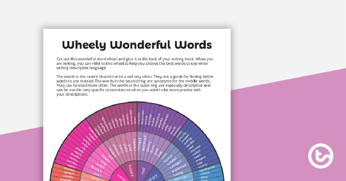 wheely奇妙单词的预览图像 - 情感状态词汇 - 教学资源